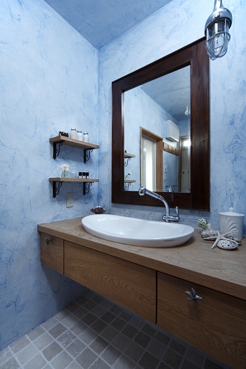 シンプル洗面台-③