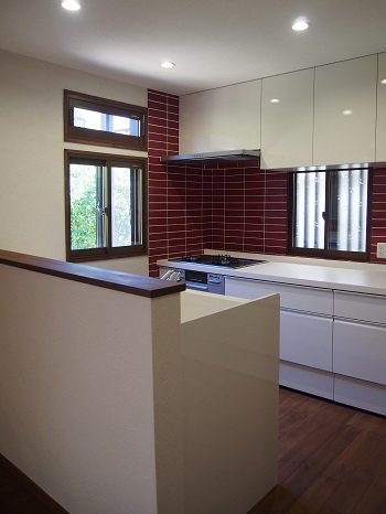 施工例（広々キッチン）　横浜