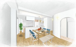 ダイニングパース