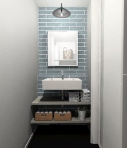 パース-洗面室+