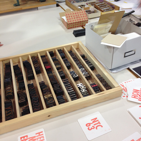 アンティーク活版印刷の体験