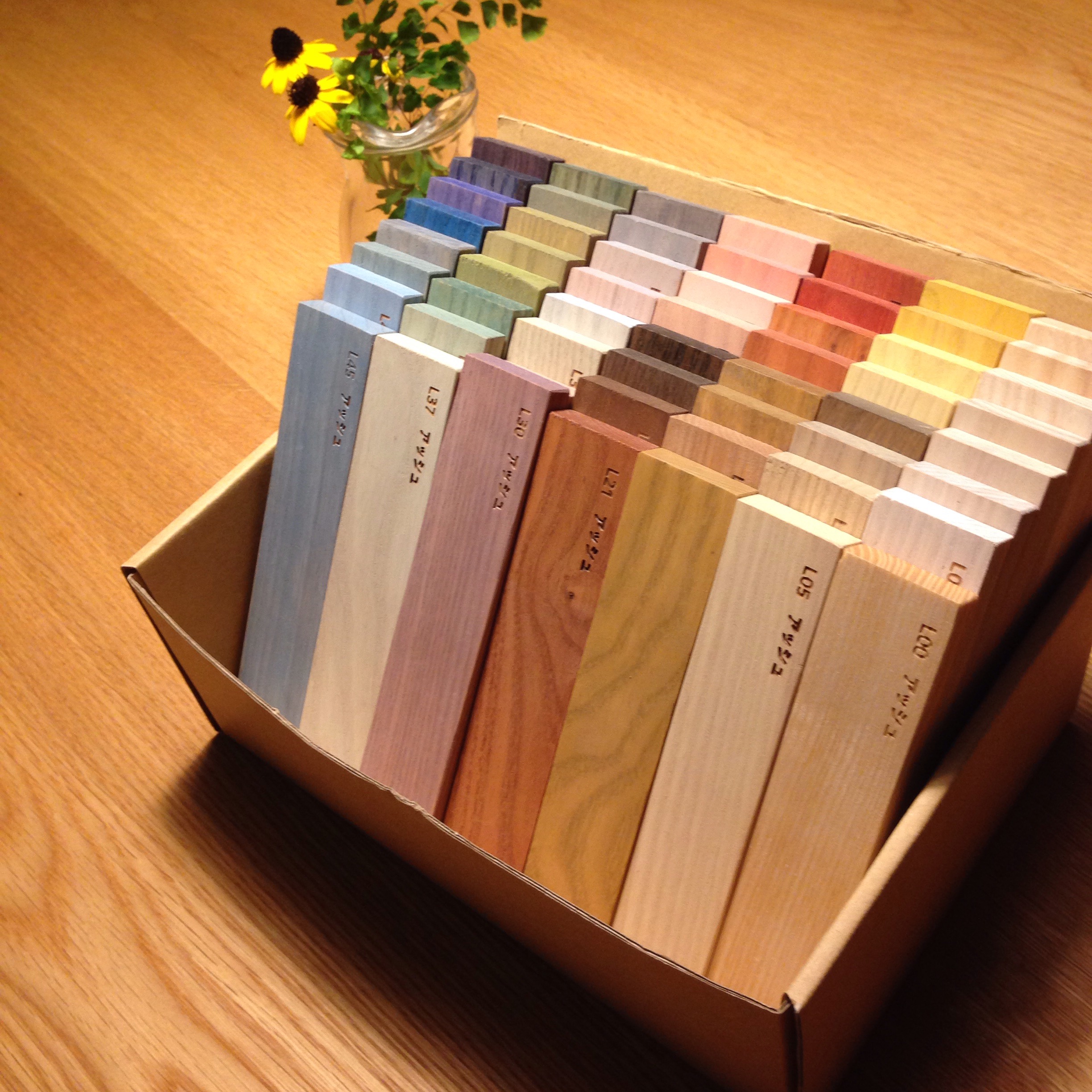 こだわりの色をリビングのドアに