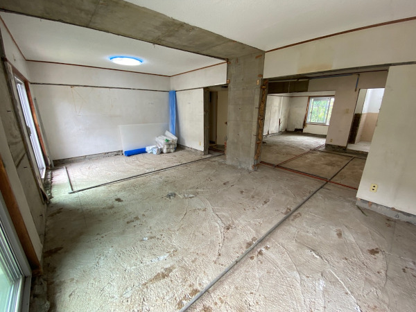 マンション壁構造の全改装～工事進行・解体編