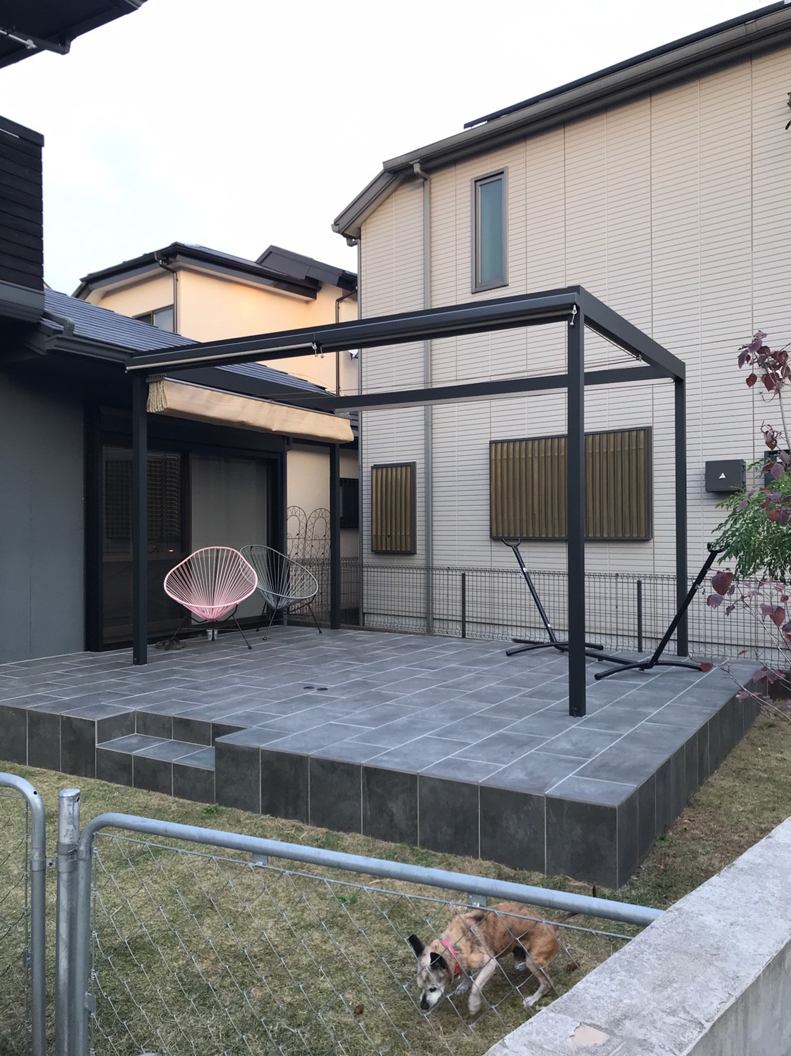 タイルテラス完成♪