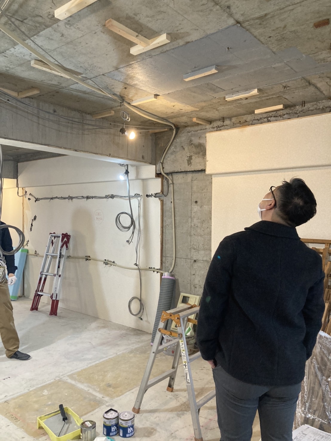 マンション天井の躯体表し