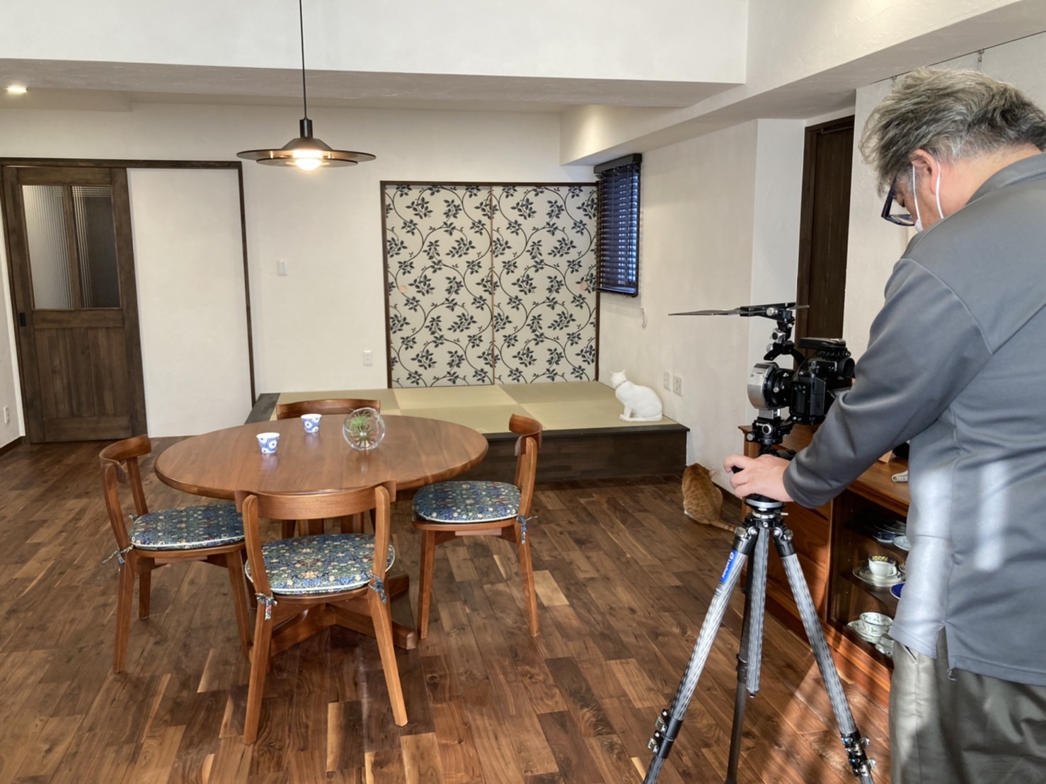 小上がりのある和モダンマンション　カメラマン撮影