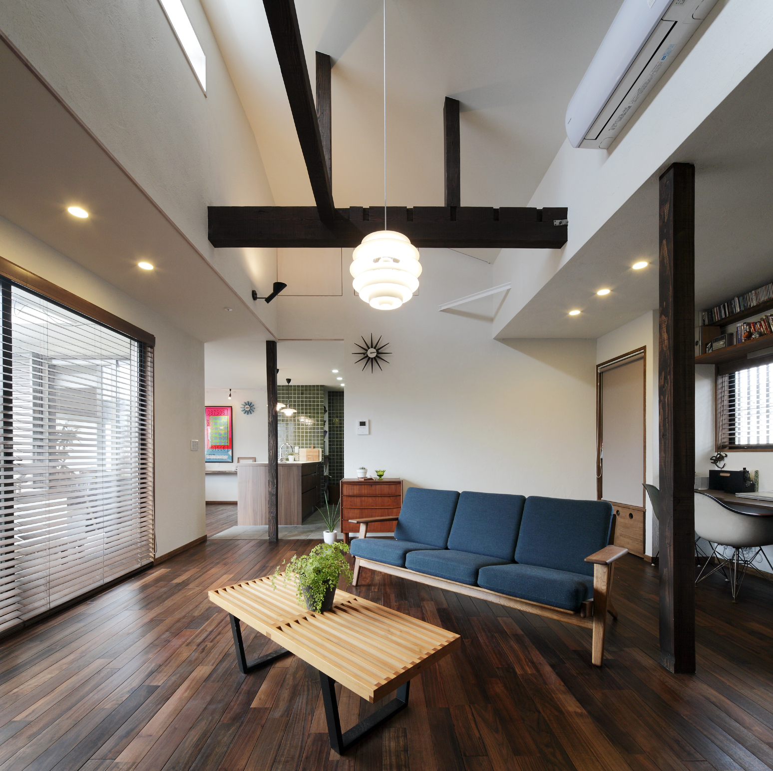 吹き抜けが爽やかなノルディックstyle