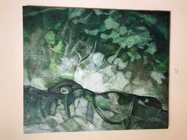 銀座のギャラリーにて、“モーヴ展“