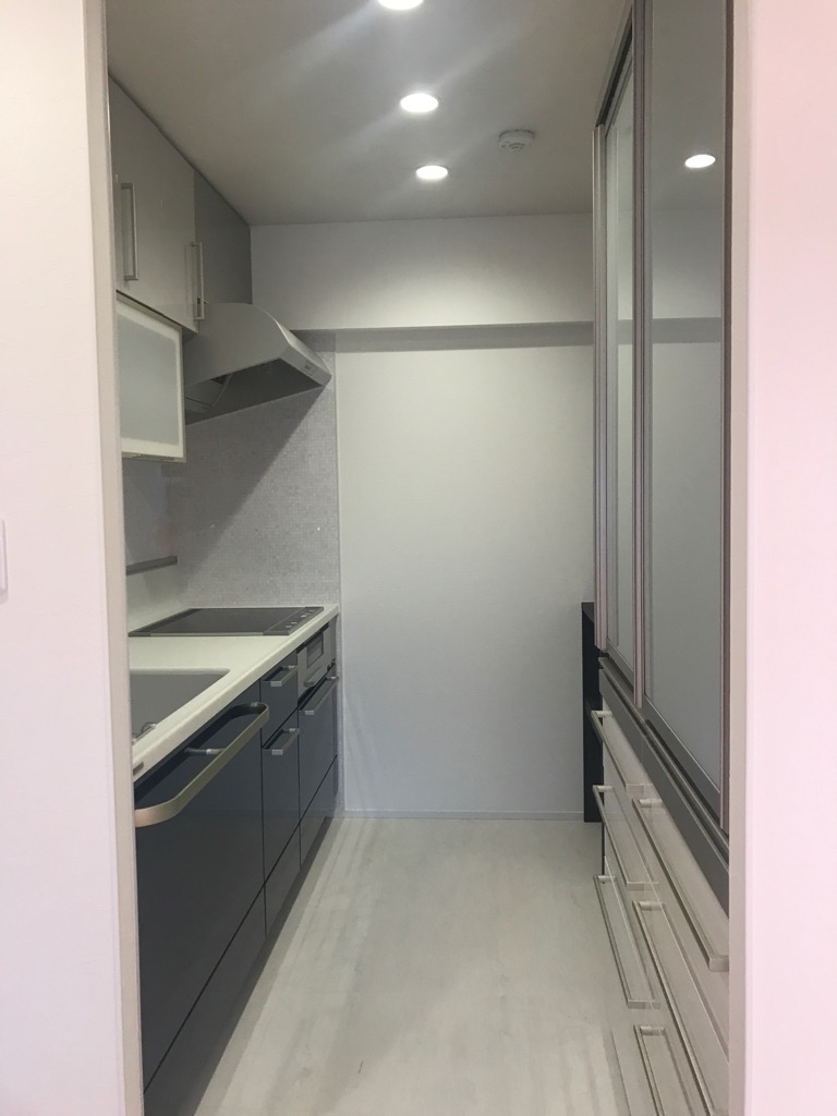 トクラスキッチンのピアノ塗装扉