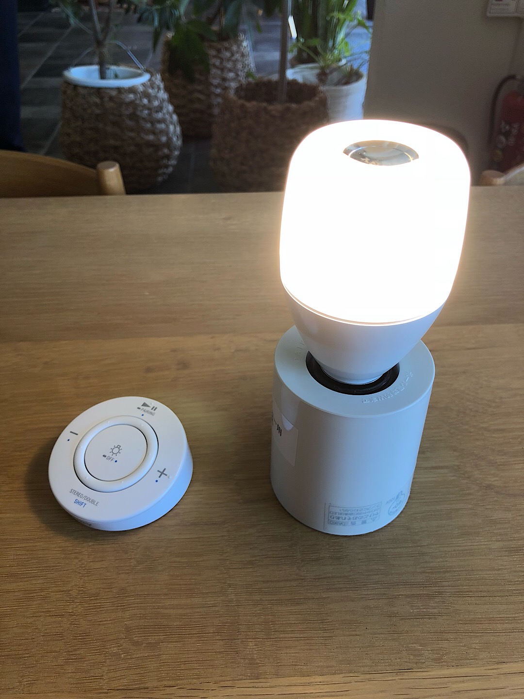 電球から音楽が！？