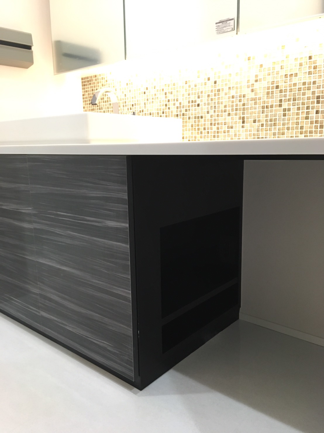 シックなお家、完成しました 〜洗面室編〜