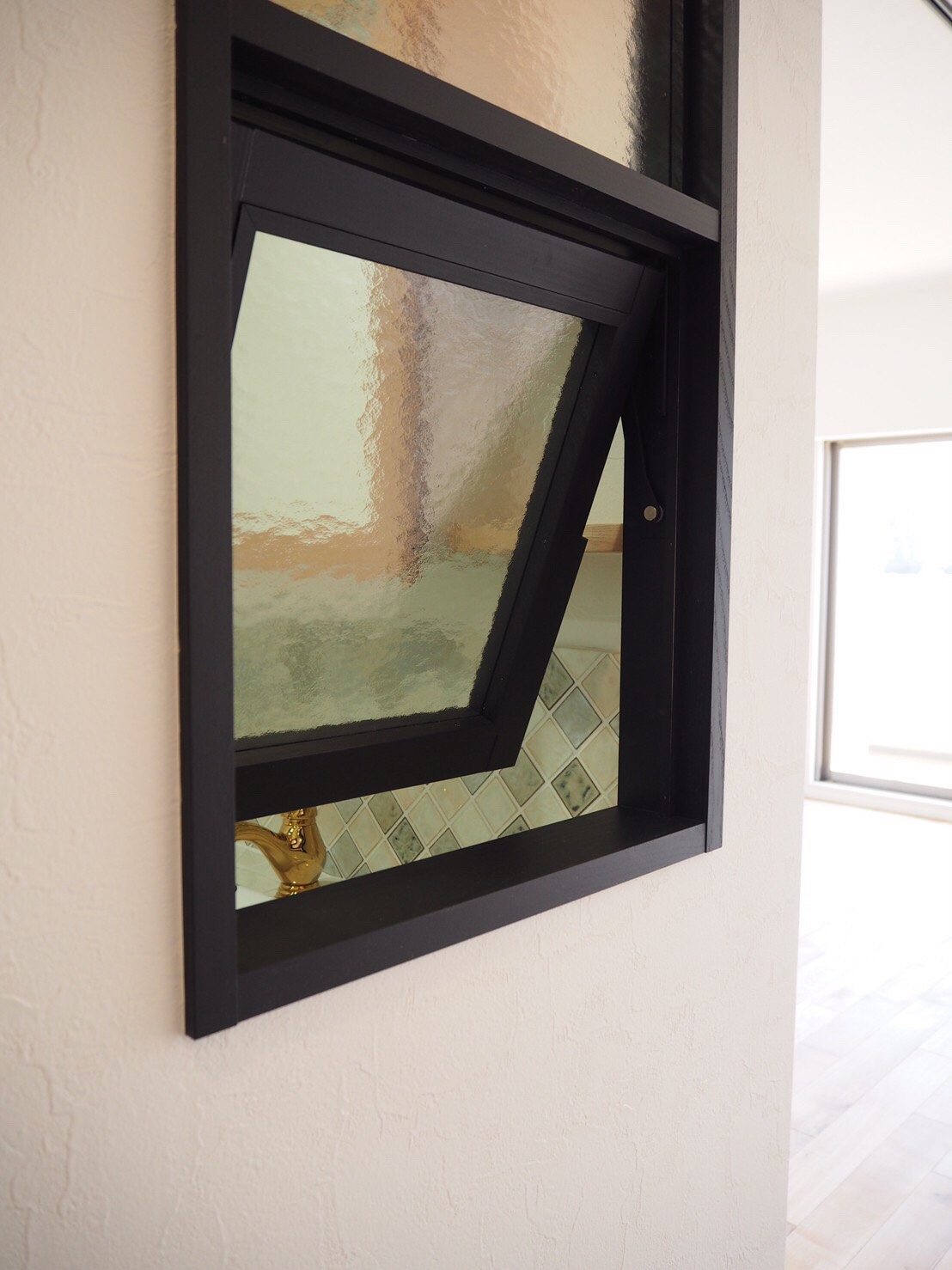 インダストリアル感を取り入れたお家、完成しました ～洗面室編～