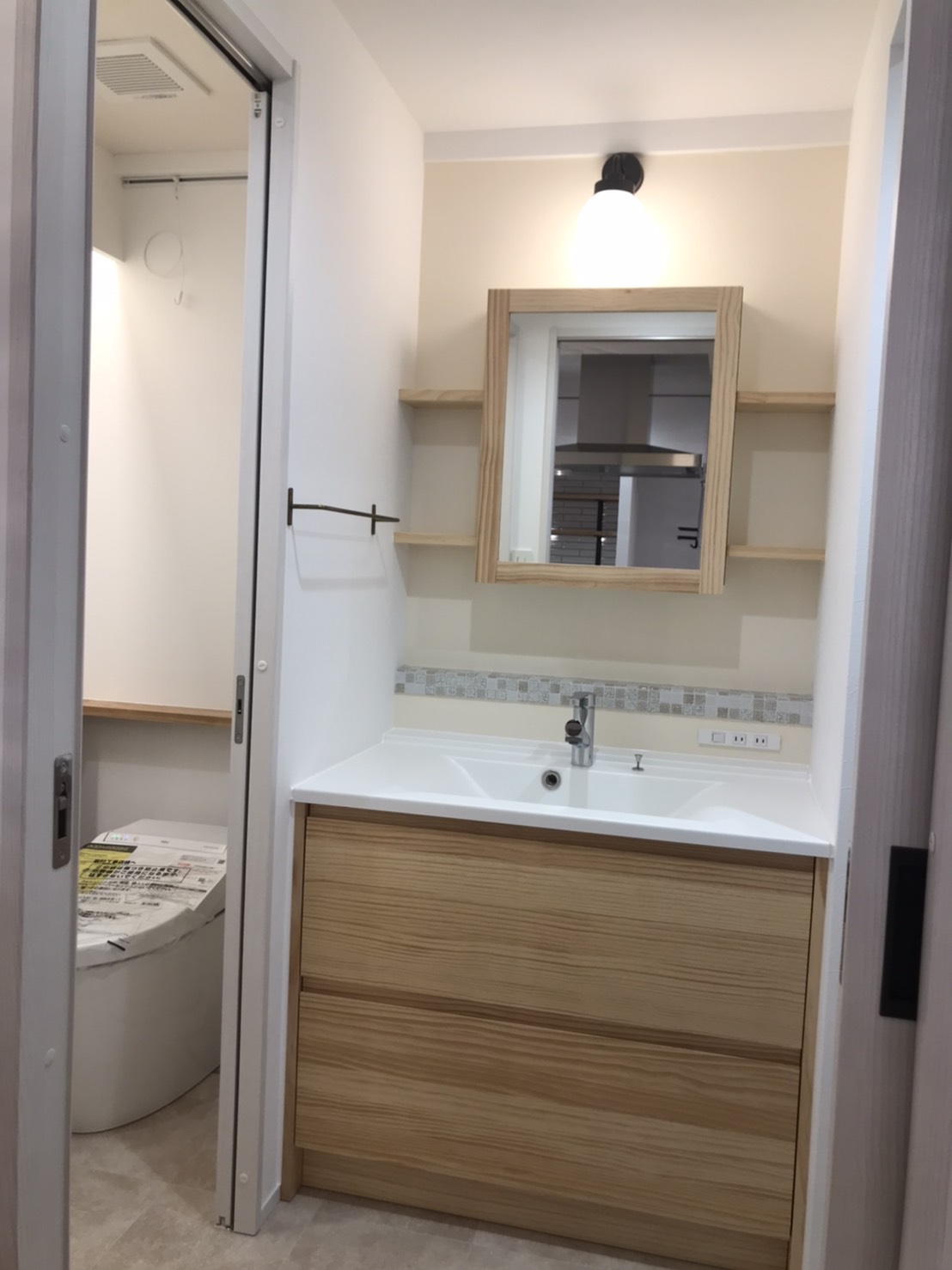 キッチン中心のお家、完成しました 〜洗面•トイレ編〜