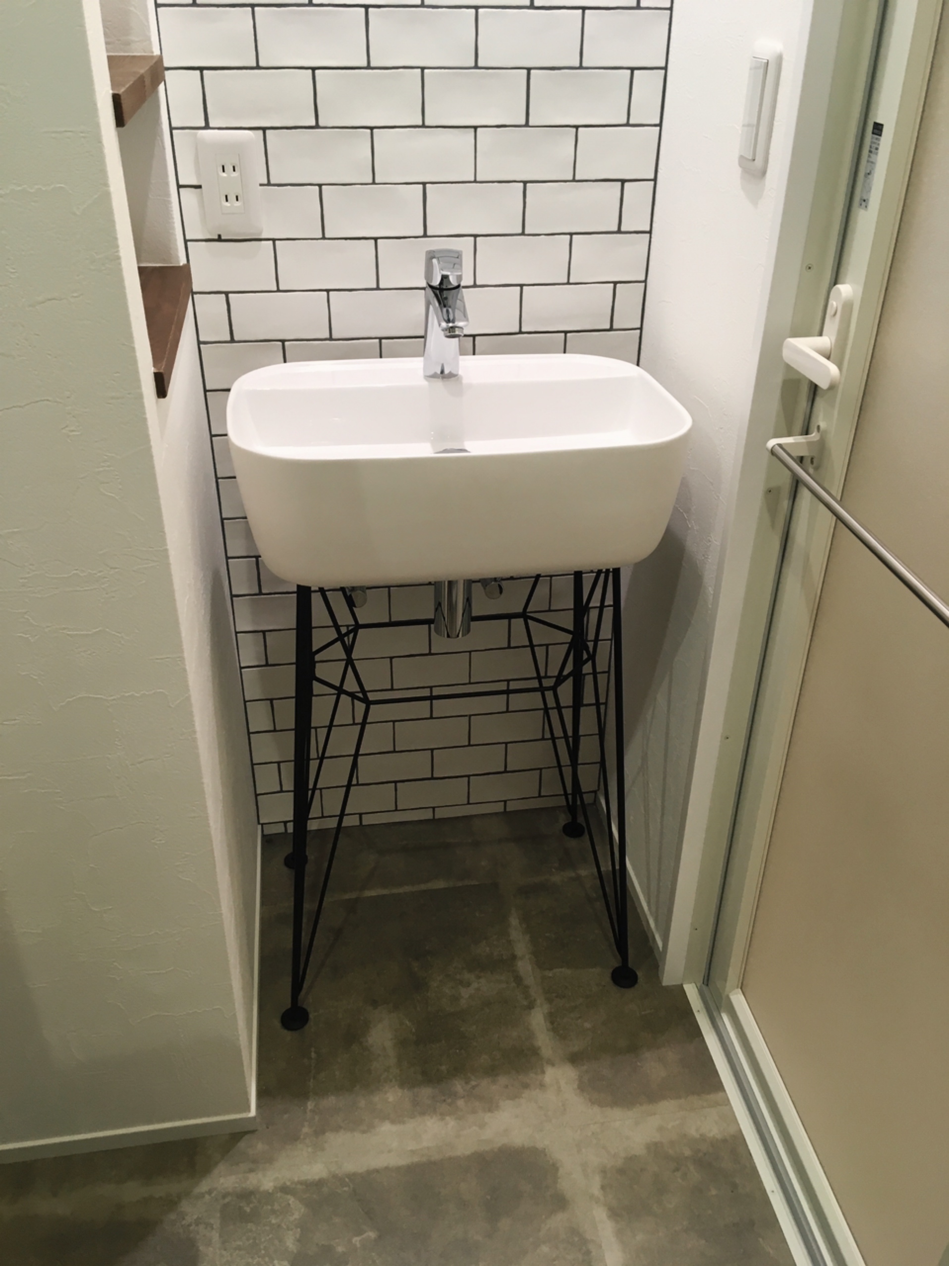 フォルムにときめく洗面空間