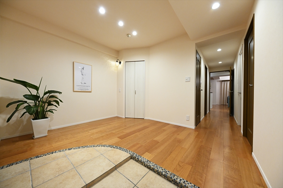 施工事例：ひろびろ多目的な玄関ホール