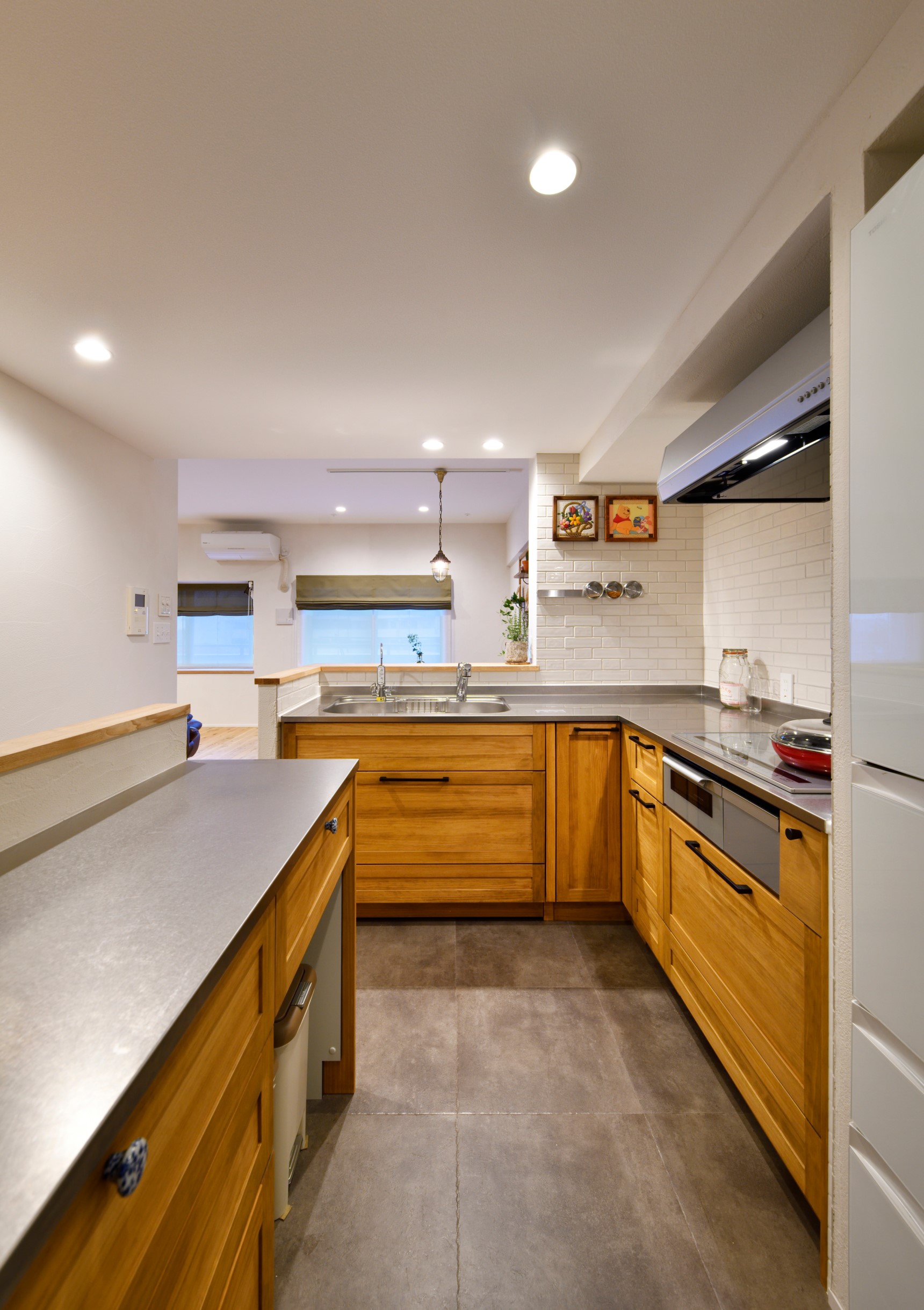 施工事例：回遊できるキッチン