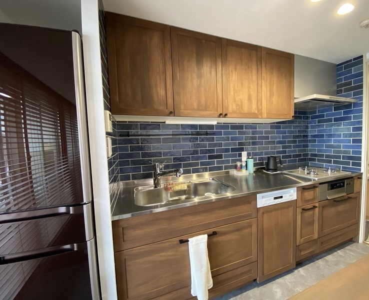 キッチン:タイルで素敵な空間へ＾＾③