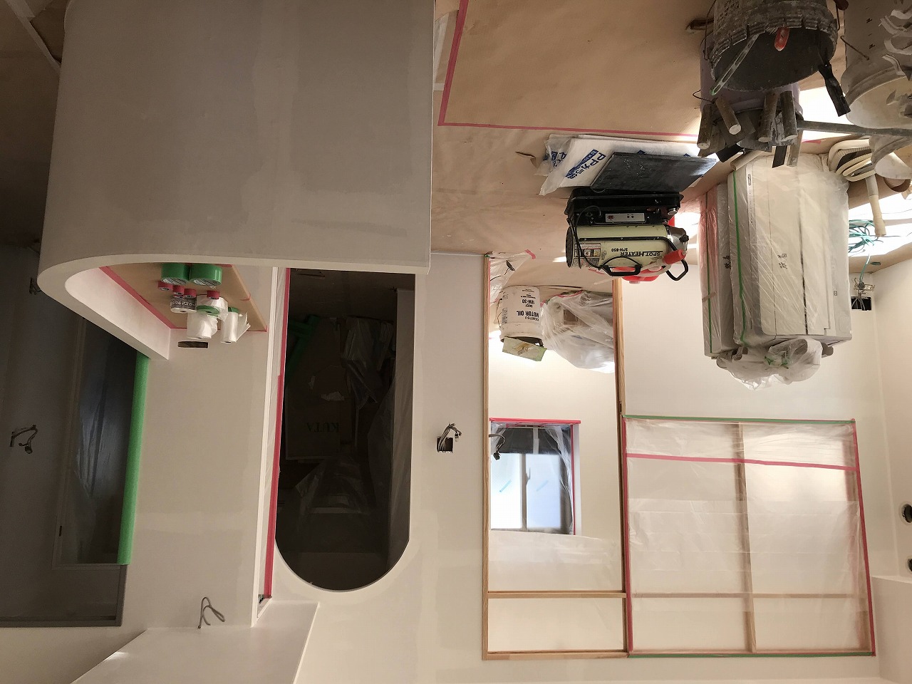 珪藻土のパターン確認