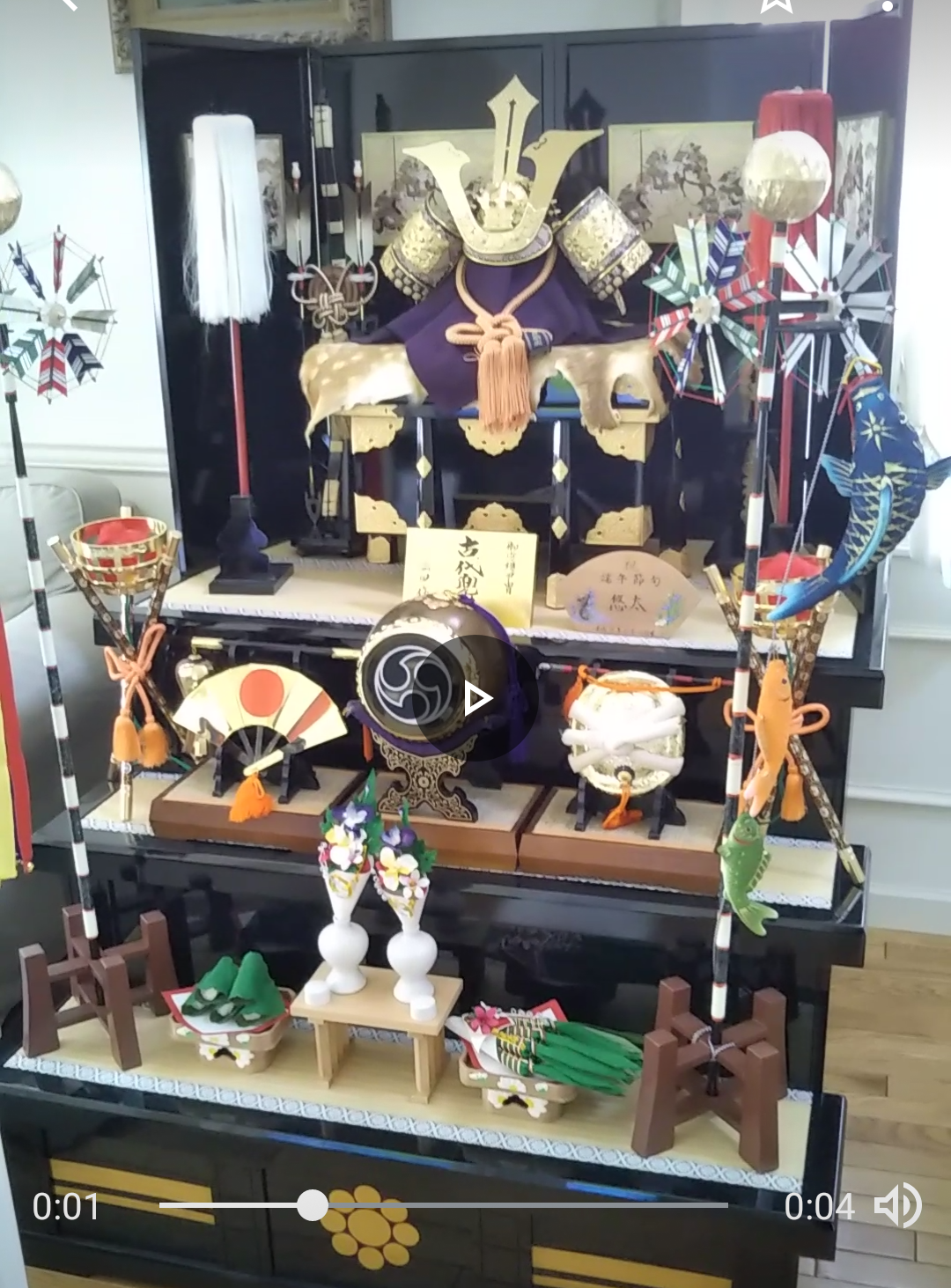 五月人形出すか・・・