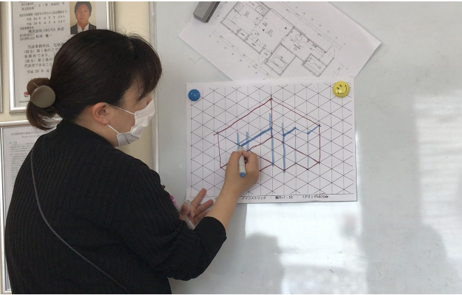 手描きパース研修