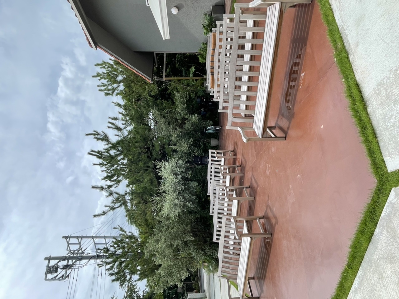 自然に囲まれたレストラン