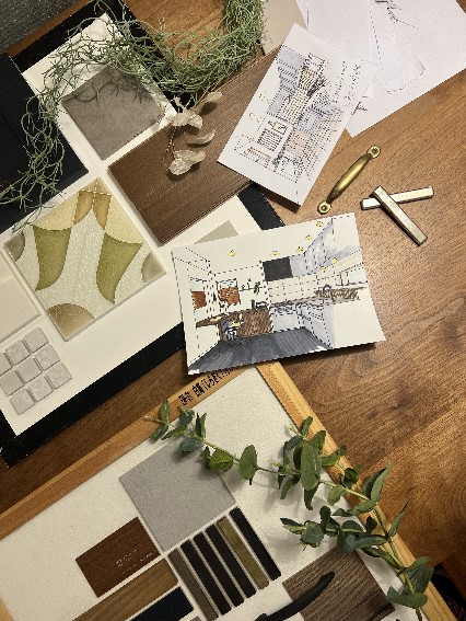 手書きパースの練習