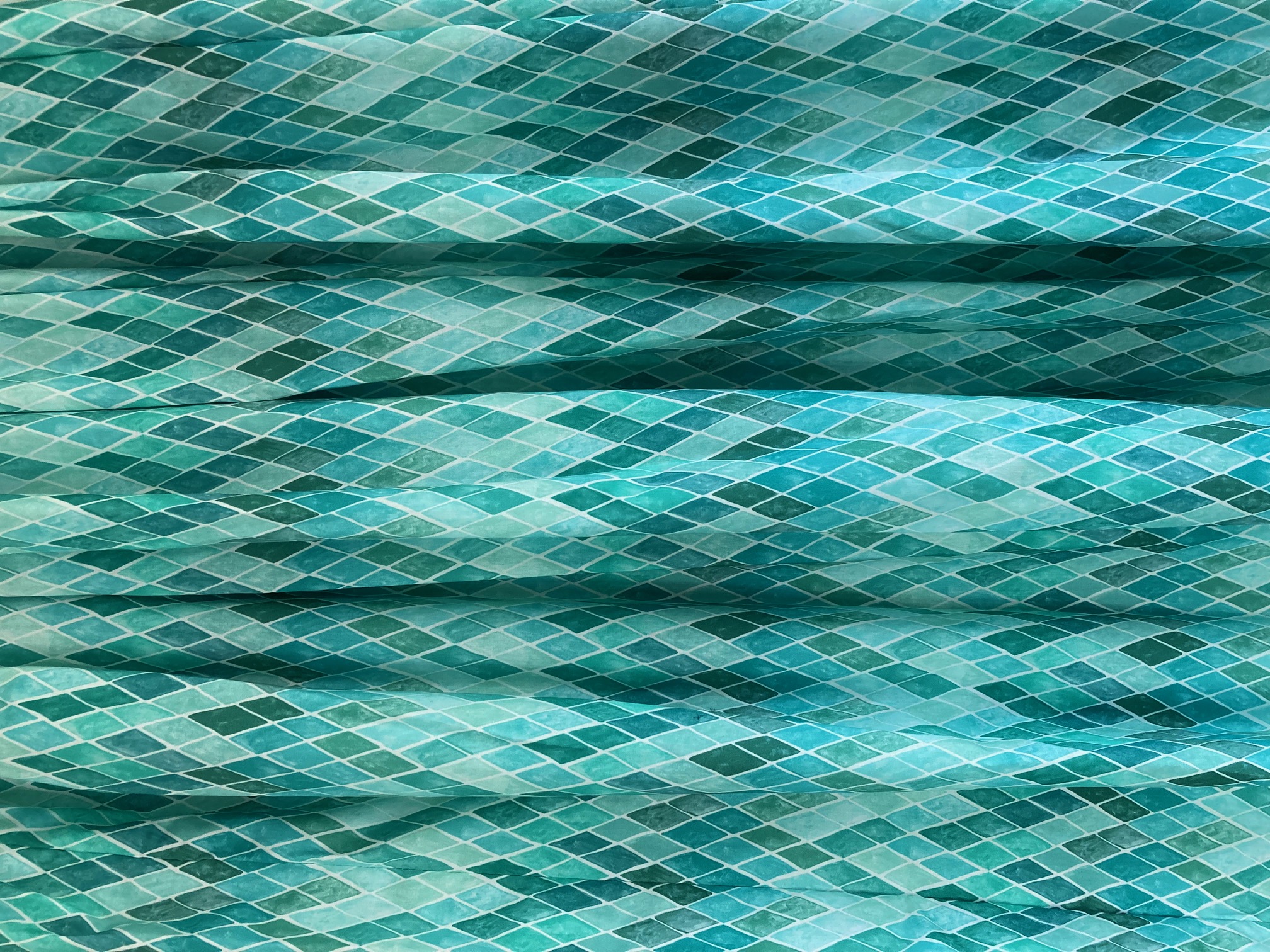 タイルのような生地で洋服をオーダー