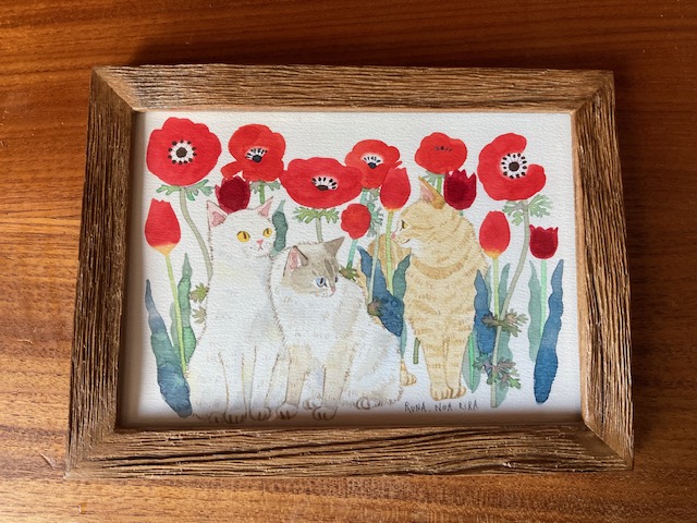 毎年恒例、ニャンズの年賀状