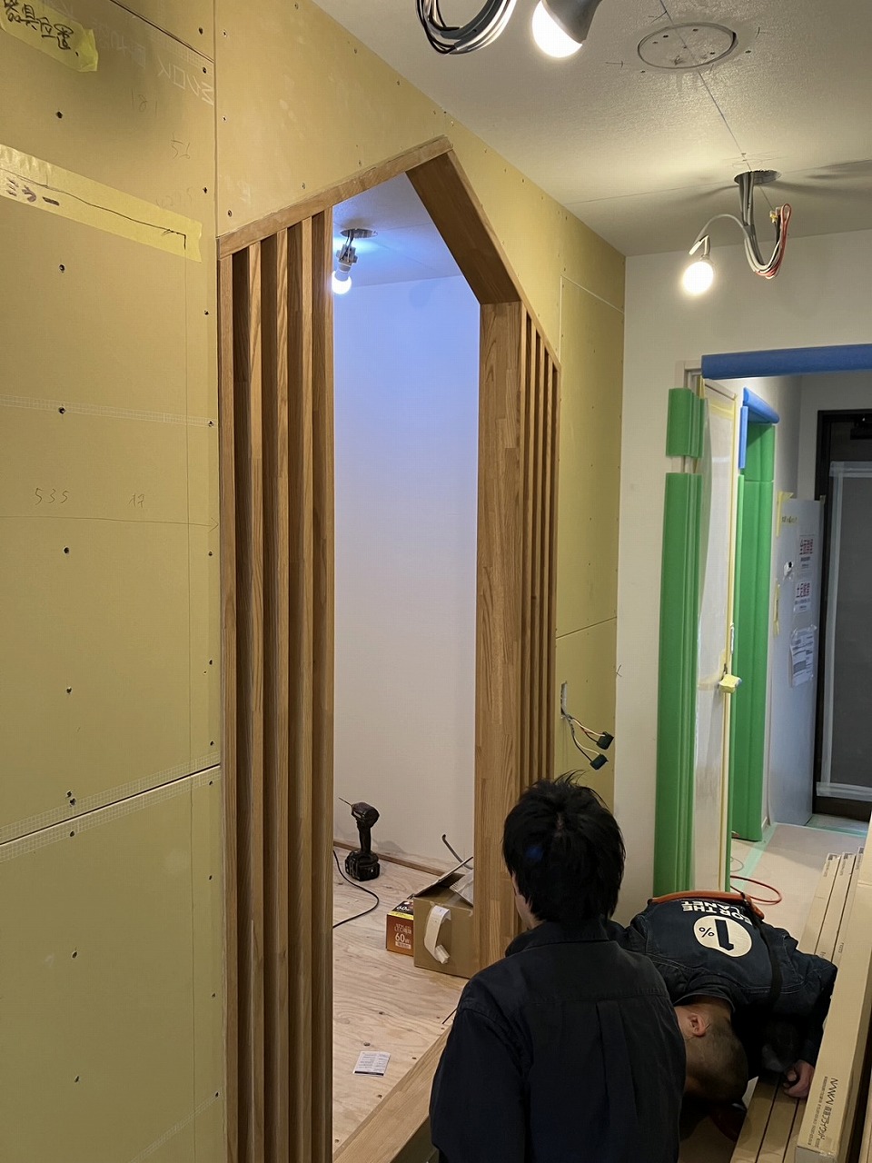 三角屋根がかわいい小上がりの造作