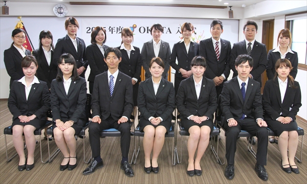 Welcome to OKUTA！2015年度OKUTA新入社員入社式