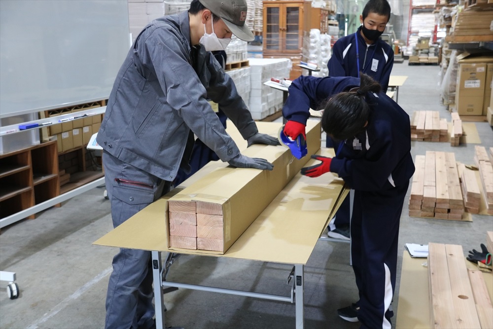 中学生が職場体験に来ました♪