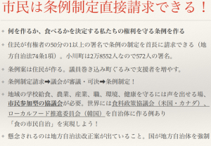市民は条例制定直接請求できる