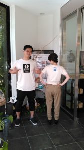 OKUTAのスーパークールビズ ◎  １％ForThePlanet Tシャツできました♪