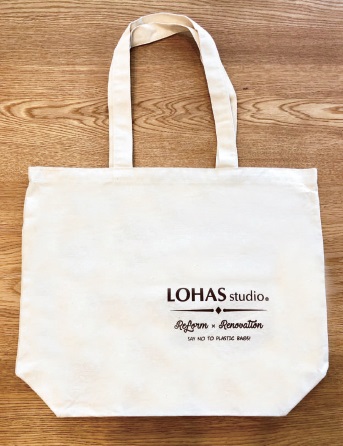 4月より順次レジ袋有料化へ。マイバッグにおすすめ！-LOHAS studioオリジナルトートバッグ-