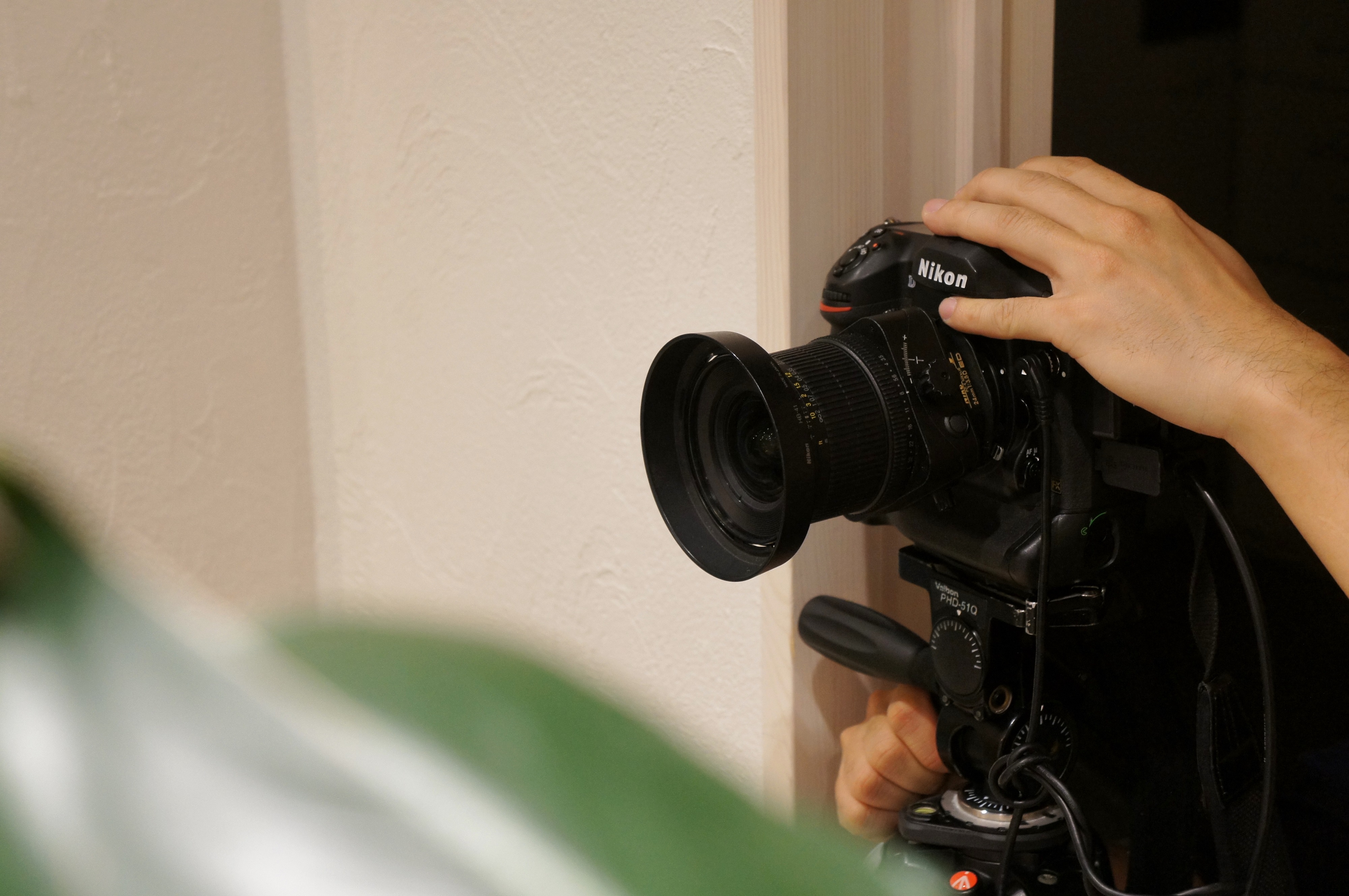 スタジオの写真撮影