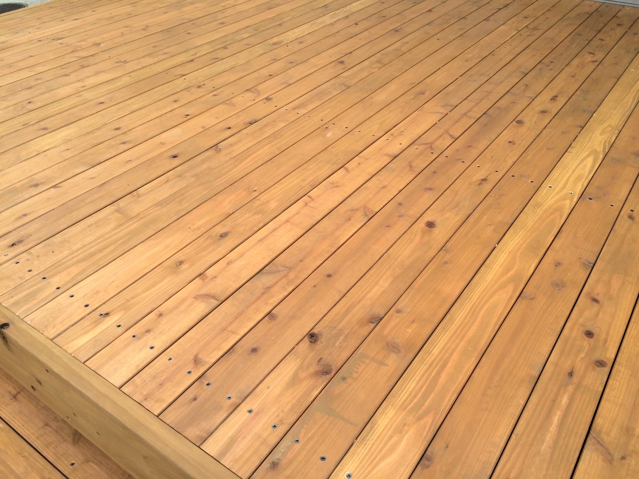 スタジオのウッドデッキが…♪♪