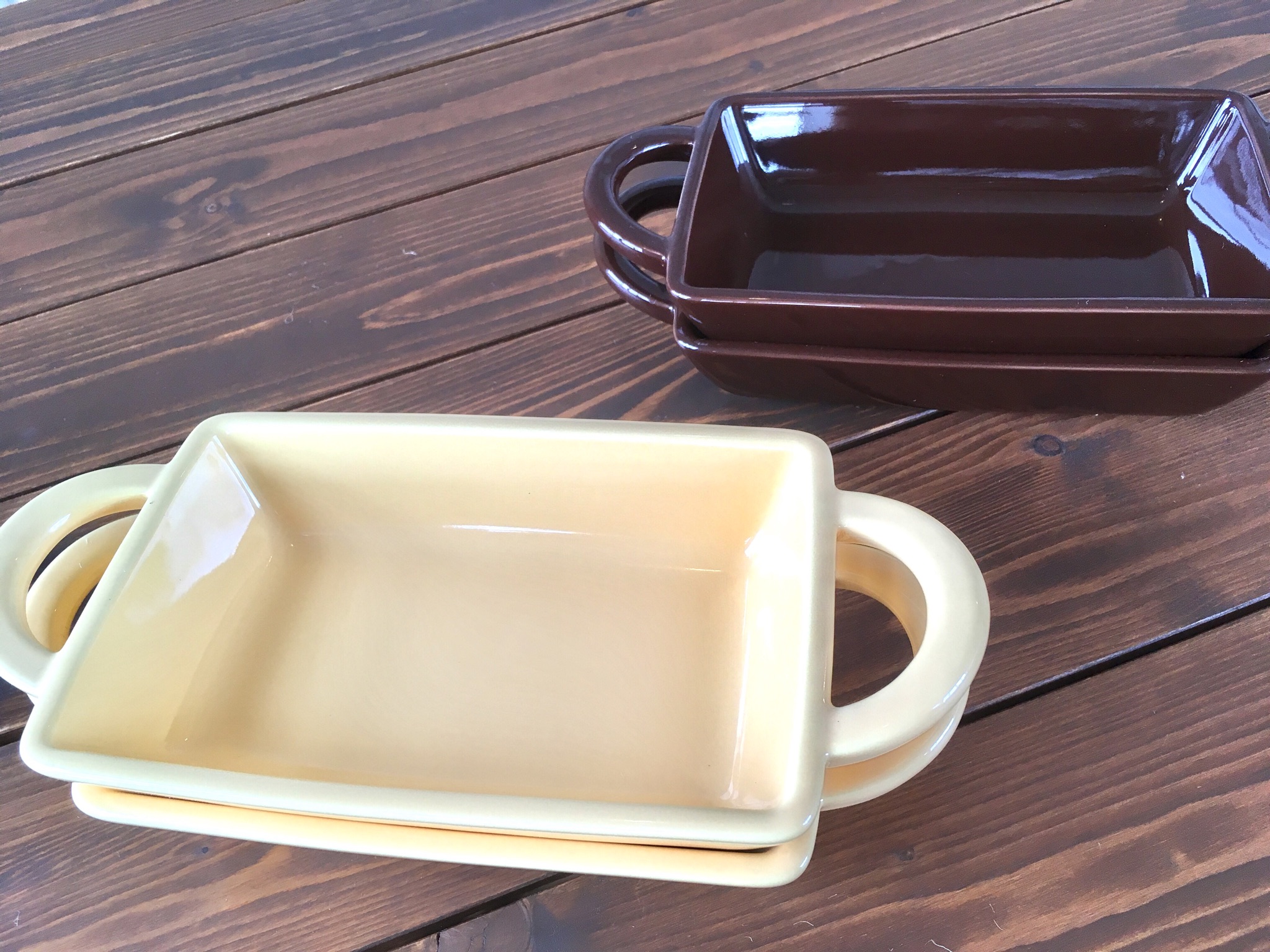 ＜スタジオ＊新作雑貨＞一人分がうれしい＊取っ手付きstudioMのグラタン皿