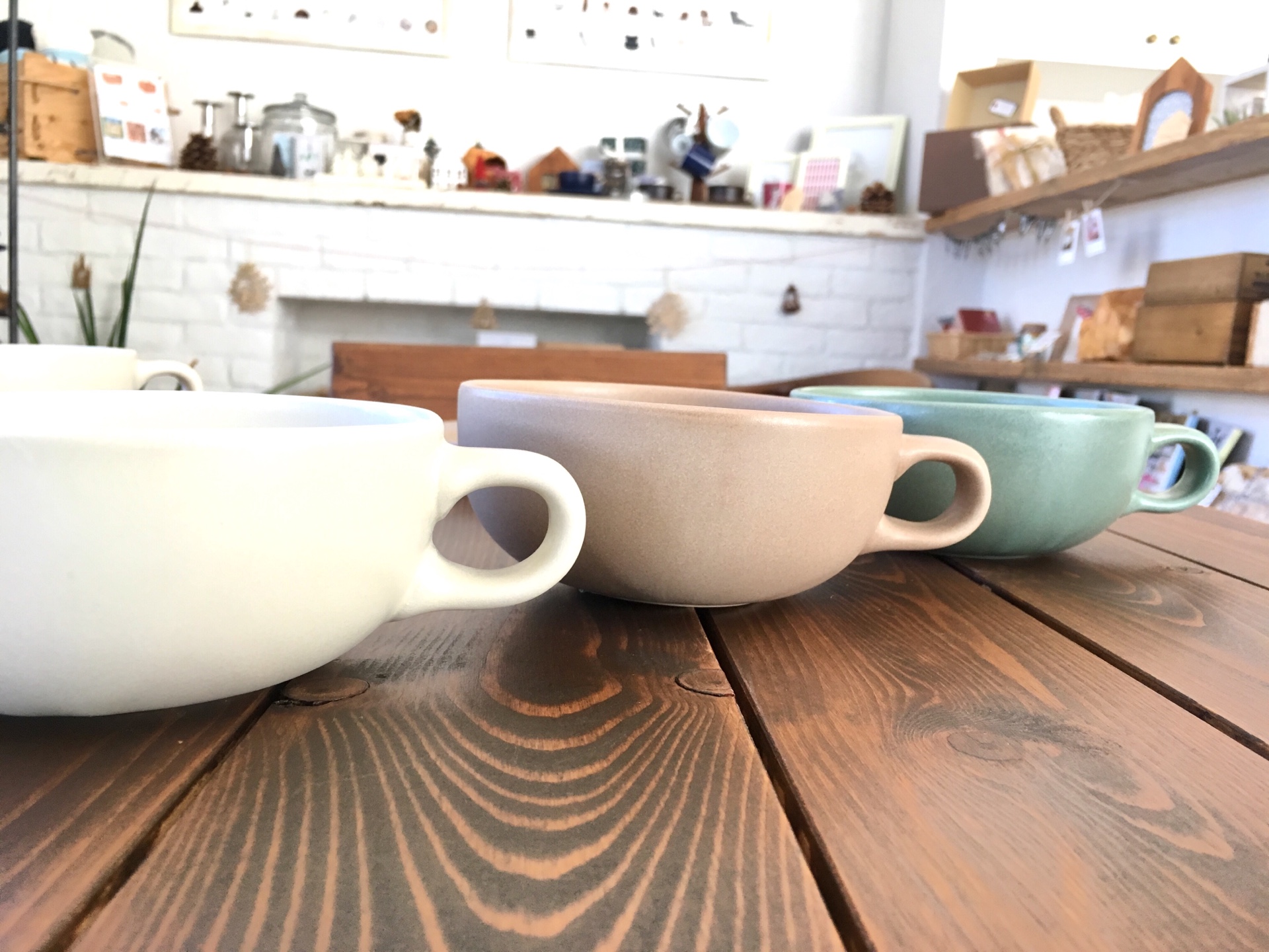 ＜新作雑貨入荷＊スタジオM＞マットなスープカップが入荷しました！