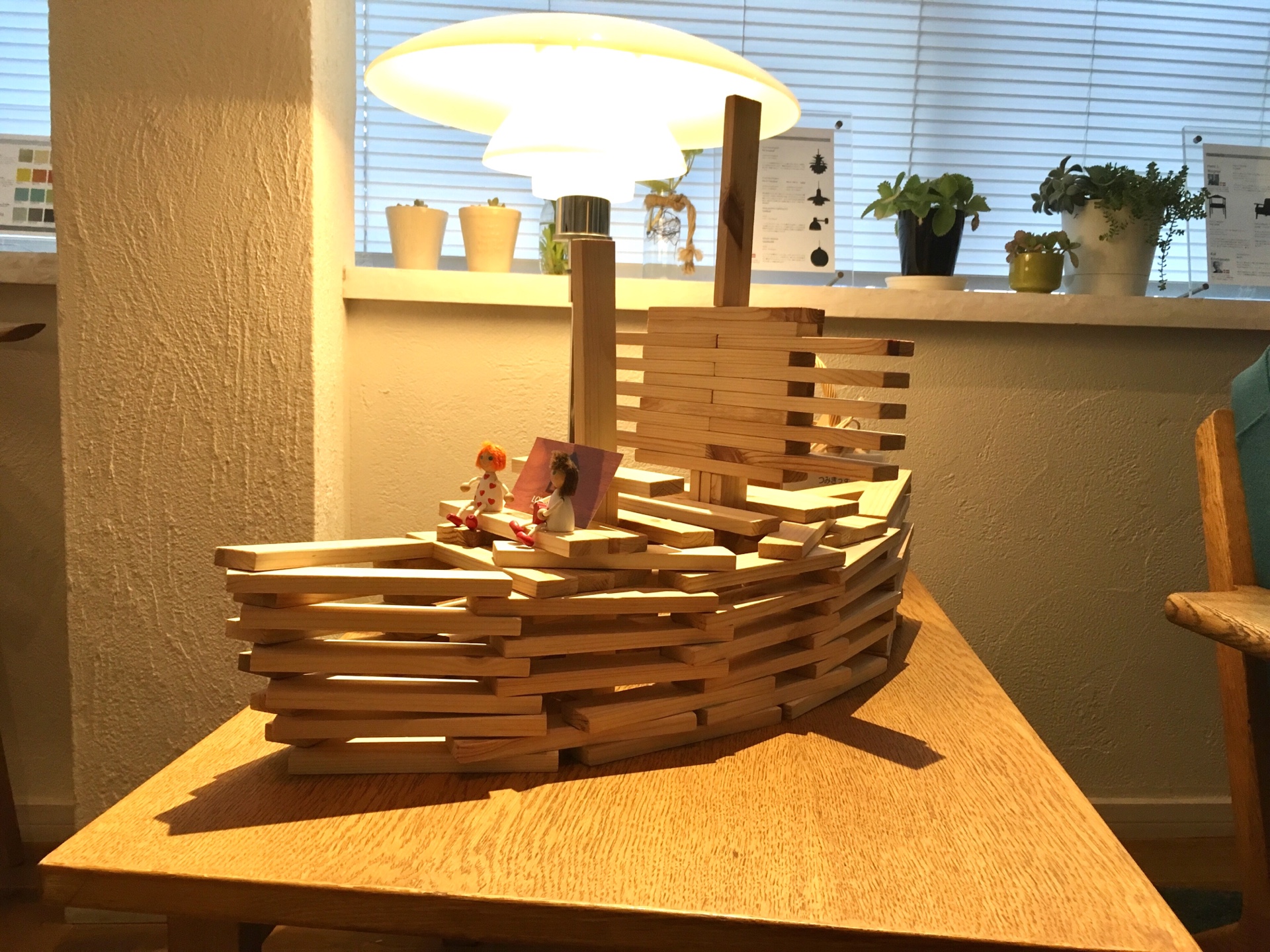 ＜パイン材のオリジナル積み木＞お家から船に…＊つみきっず船、出航！！！