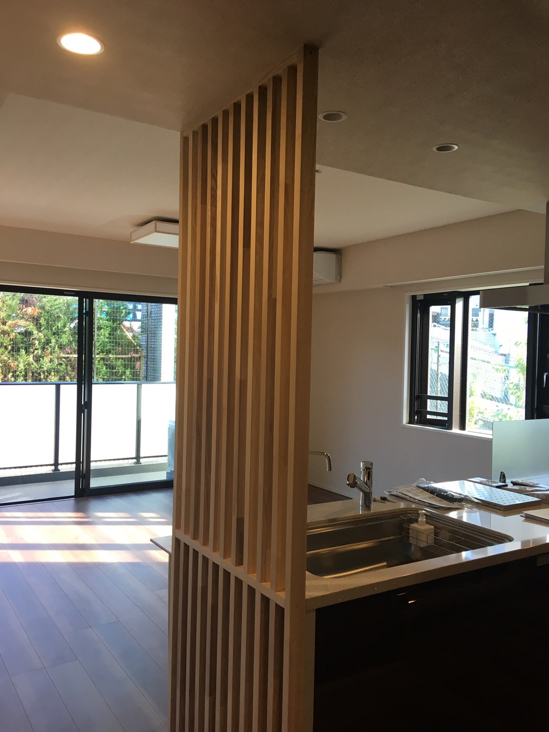 間仕切り格子造作＊施工事例