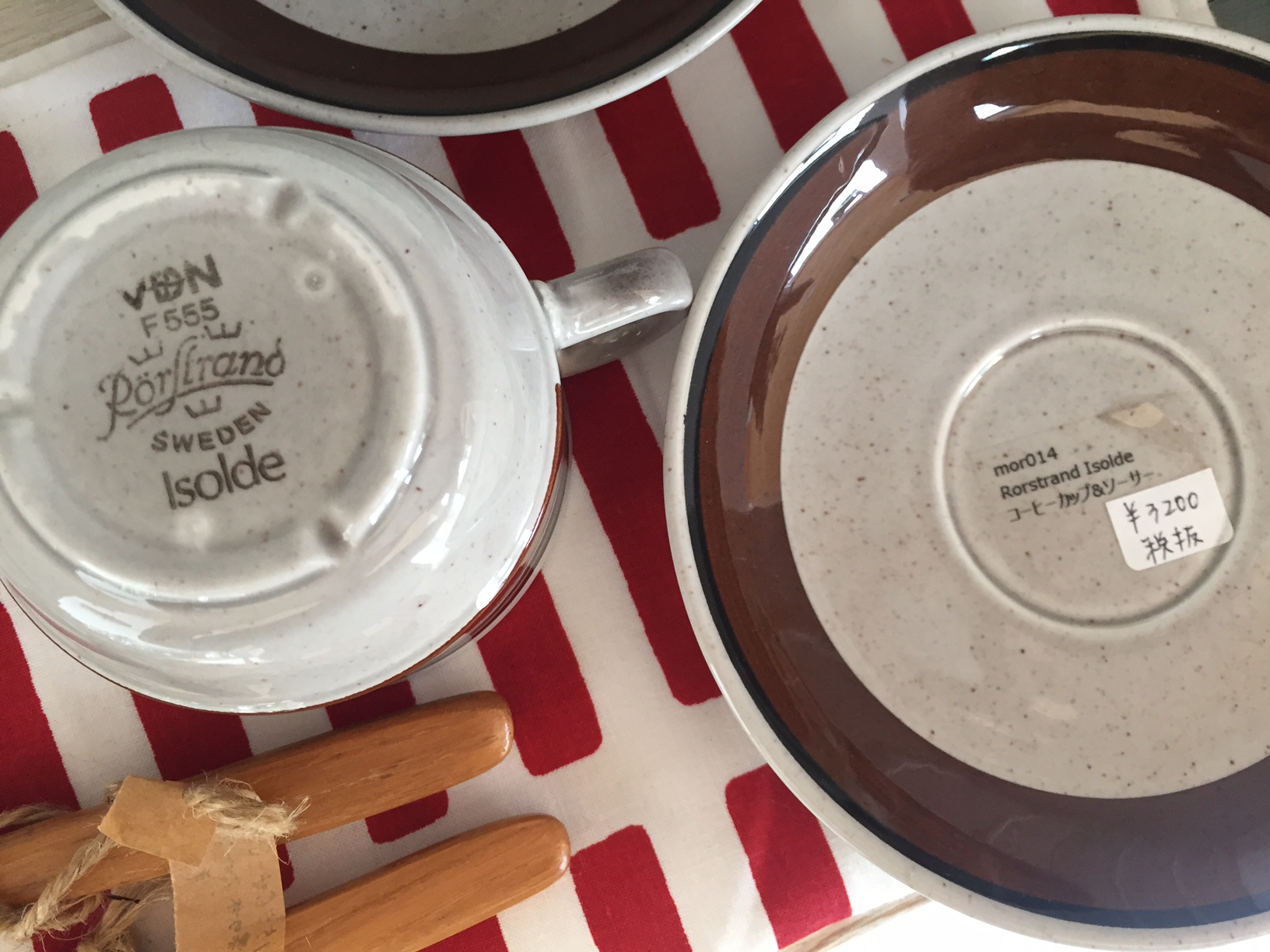 LOHASstudio世田谷店の雑貨紹介～スウェーデンRorstrand社Isoldeカップ&ソーサー～