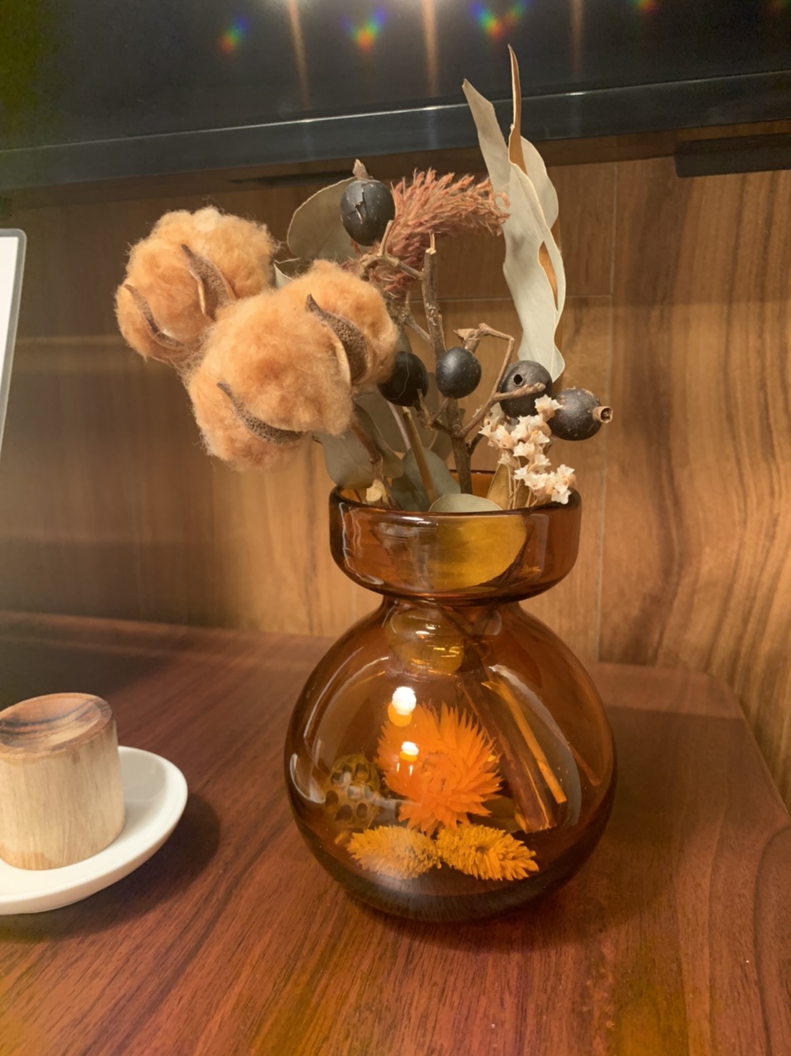 ドライフラワーを新調致しました