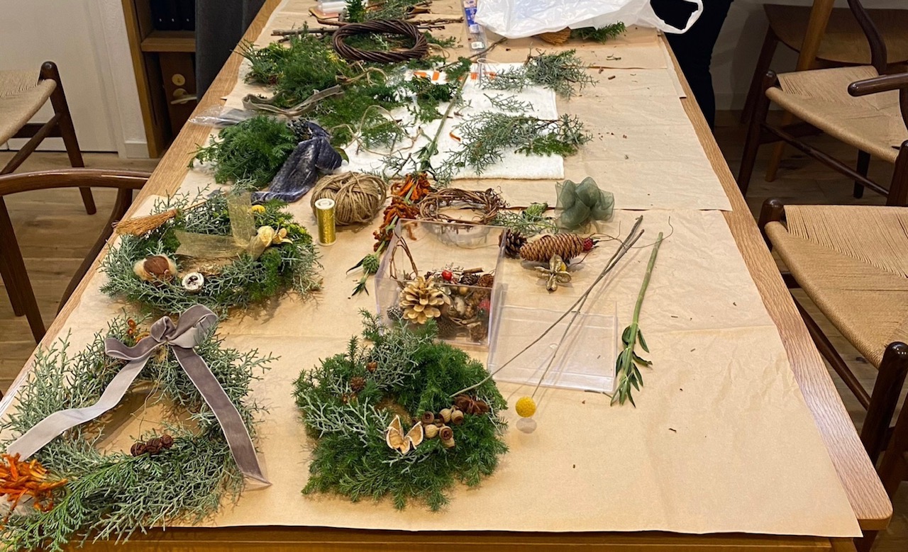 リース作りに挑戦！