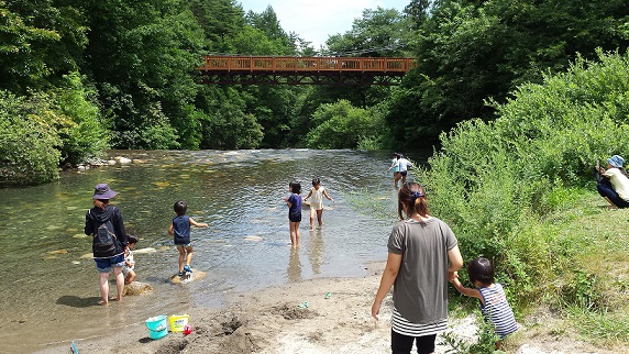 安曇野　川遊び　～穴場スポット2016～