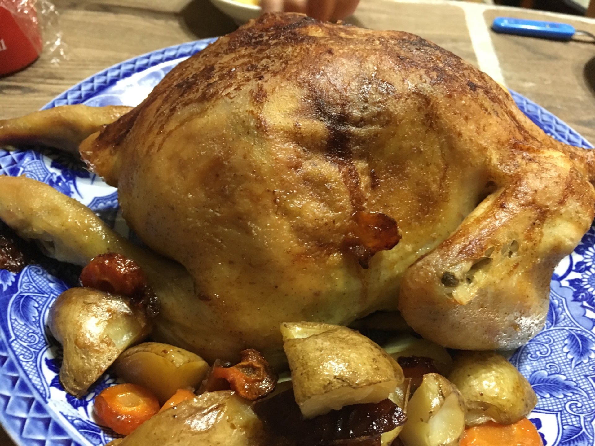 卒園のお祝いに丸鶏のローストチキンを作りました！！