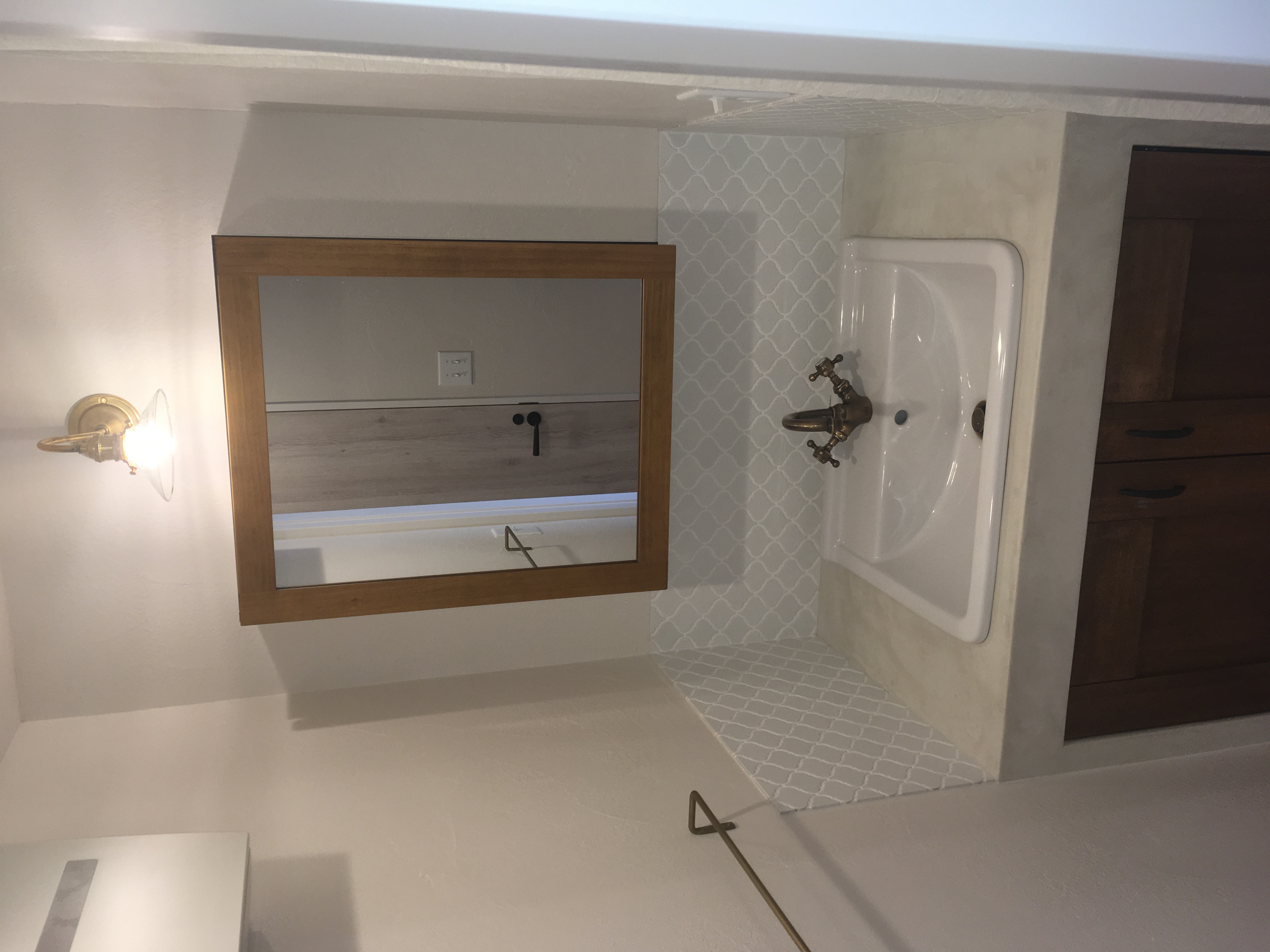 造作洗面化粧台 【モールテックス ナチュラル】