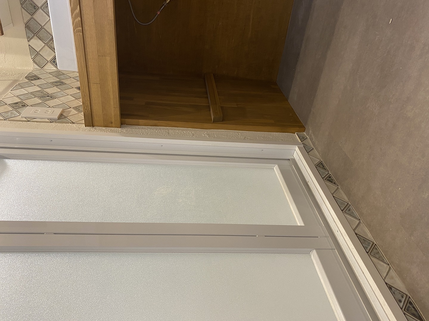 珪藻土とタイル