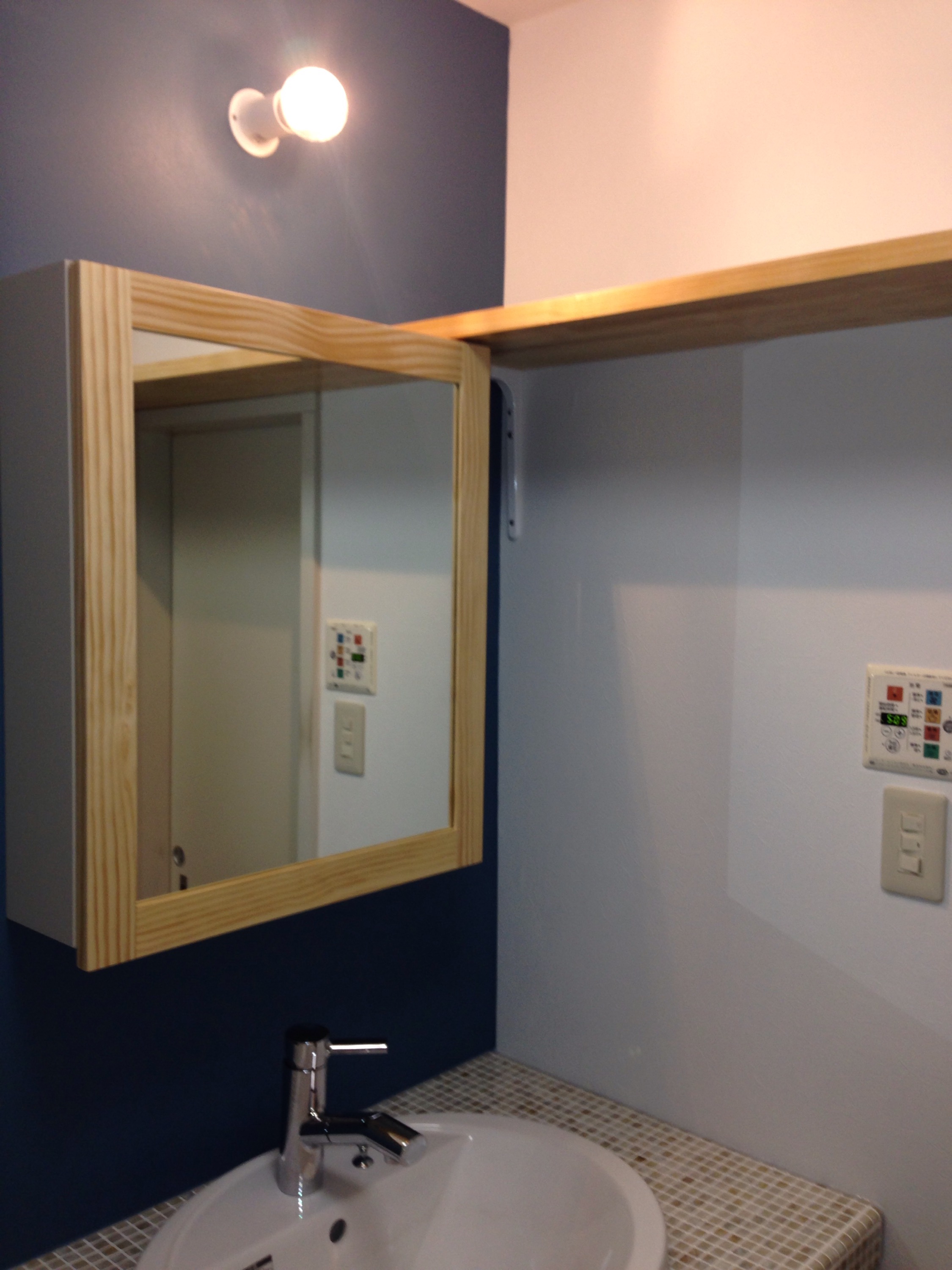 鏡 ミラー 洗面 インテリア IVYクリスタル 洗面鏡 浴室鏡 400x1200mm アーチ形状 ウオールミラー 壁掛け シンプルカット 浴室