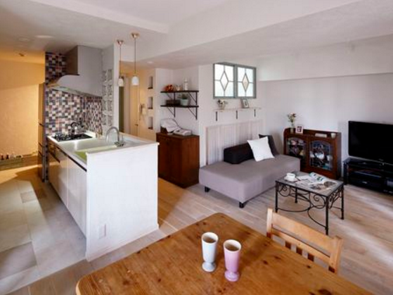 インナーテラスde回遊キッチン