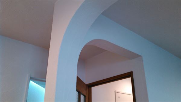 アール下がり壁の作り方【完成】